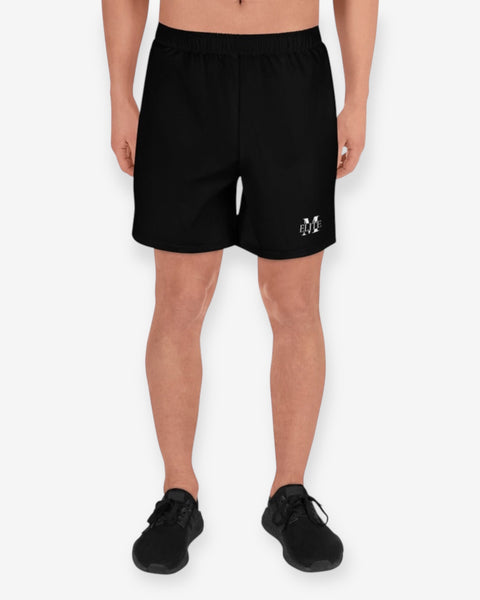 Black Athletic Long Shorts