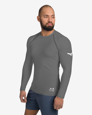 'I AM ELITE' Grey Performance Long Sleeve Top