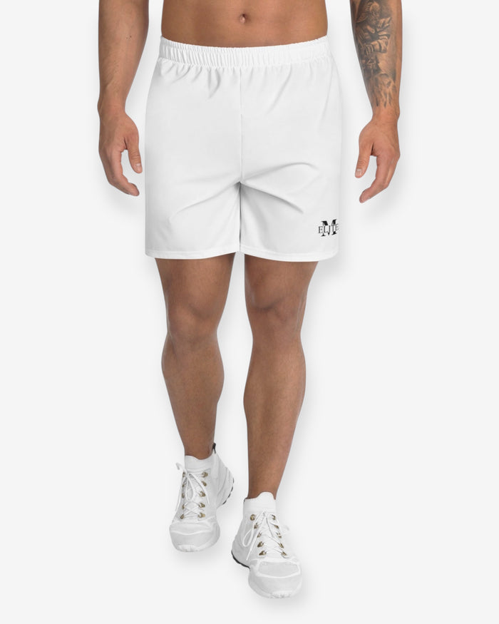 White Athletic Long Shorts