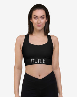 Black Longline Sports Bra