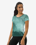 Mint Marble Print Athletic T-shirt