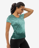 Mint Marble Print Athletic T-shirt