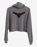 Eagle Print Crop Hoodie